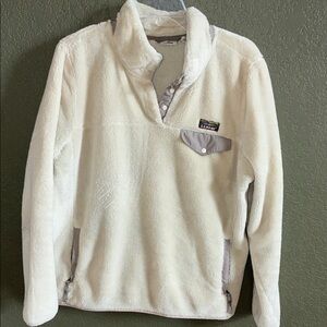 L.L. Bean Women's Cream Fleece Jacket